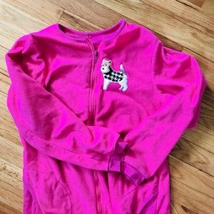 Nick and Nora fleece pajamas with feet